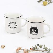 Carregar imagem no visualizador da galeria, 400ml Funny Cat Mug High Quality Hand Painted Ceramic Cup Coffee Milk Tea Breakfast Handle Mugs Drinkware Novelty Gifts