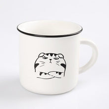 Carregar imagem no visualizador da galeria, 400ml Funny Cat Mug High Quality Hand Painted Ceramic Cup Coffee Milk Tea Breakfast Handle Mugs Drinkware Novelty Gifts