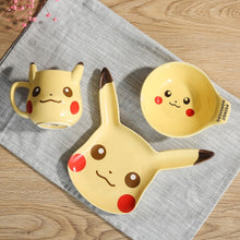 Carregar imagem no visualizador da galeria, Pikachu ceramic cup milk mugcreative cartoon water cup monster bowl dishes Pocket Monsters cutlery set Funny strange gift CL0931