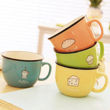 Carregar imagem no visualizador da galeria, === Soup Latte Ceramic Tea Coffee Mugs Porcelain Novelty Unique Personalized Funny Printed Cup With Handle