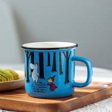 Carregar imagem no visualizador da galeria, Mug 300ml Capacity Coffee Cup Style Ceramic Coffee Mug Milk Funny Ceramic Creative Enamel Cartoon Couple Gifts