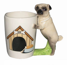 Carregar imagem no visualizador da galeria, 3D dog coffee mugs cute cups and mugs funny mark handpainted creative drinkware
