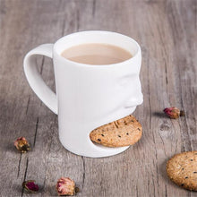 Carregar imagem no visualizador da galeria, Coffee Cup Creative Coffee Mug With Biscuit Cookie Dessert Pocket Funny Mug Ceramic Mugs Tea Cup Drinkware

