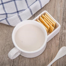 Carregar imagem no visualizador da galeria, Coffee Cup Creative Coffee Mug With Biscuit Cookie Dessert Pocket Funny Mug Ceramic Mugs Tea Cup Drinkware
