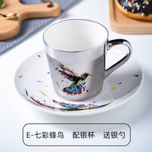 Carregar imagem no visualizador da galeria, Ins Mirror Reflection Cup Coffee mug Picasso Ceramic Coffee Cup and Saucer Set lion Funny Mugs for Friend Birthday Best Gift
