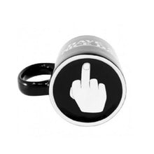 Carregar imagem no visualizador da galeria, Creative Design White Middle Finger mug,Novelty Style Mixing Coffee Milk Cup Funny Ceramic Mug 300ml Capacity Water Cup
