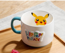 Carregar imagem no visualizador da galeria, Pikachu ceramic cup milk mugcreative cartoon water cup monster bowl dishes Pocket Monsters cutlery set Funny strange gift CL0931
