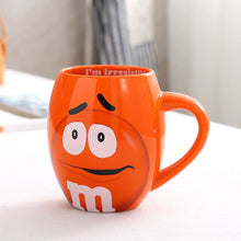 Carregar imagem no visualizador da galeria, Cute expression coffee mugs ceramic tea cups and mugs cartoon mark with cover spoon funny lovers creative drinkware
