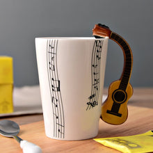 Carregar imagem no visualizador da galeria, Coffee Mug Cup 250ml Music Violin Funny Ceramic Mug Creative Coffee Cup Cute Cup Eco Friendly Mugs for Tea Breakfast Milk Mugs

