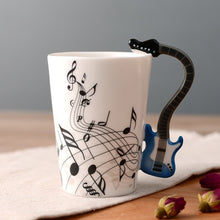 Carregar imagem no visualizador da galeria, Coffee Mug Cup 250ml Music Violin Funny Ceramic Mug Creative Coffee Cup Cute Cup Eco Friendly Mugs for Tea Breakfast Milk Mugs
