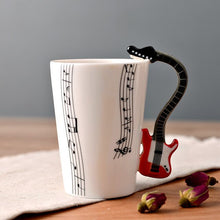 Carregar imagem no visualizador da galeria, Coffee Mug Cup 250ml Music Violin Funny Ceramic Mug Creative Coffee Cup Cute Cup Eco Friendly Mugs for Tea Breakfast Milk Mugs
