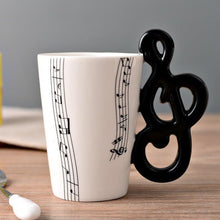 Carregar imagem no visualizador da galeria, Coffee Mug Cup 250ml Music Violin Funny Ceramic Mug Creative Coffee Cup Cute Cup Eco Friendly Mugs for Tea Breakfast Milk Mugs
