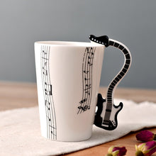 Carregar imagem no visualizador da galeria, Coffee Mug Cup 250ml Music Violin Funny Ceramic Mug Creative Coffee Cup Cute Cup Eco Friendly Mugs for Tea Breakfast Milk Mugs
