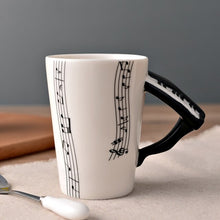 Carregar imagem no visualizador da galeria, Coffee Mug Cup 250ml Music Violin Funny Ceramic Mug Creative Coffee Cup Cute Cup Eco Friendly Mugs for Tea Breakfast Milk Mugs
