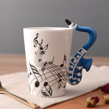 Carregar imagem no visualizador da galeria, Coffee Mug Cup 250ml Music Violin Funny Ceramic Mug Creative Coffee Cup Cute Cup Eco Friendly Mugs for Tea Breakfast Milk Mugs
