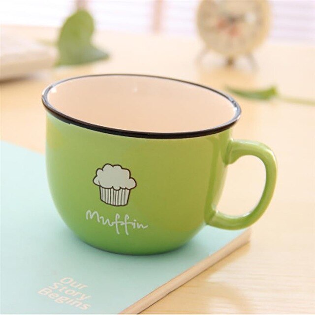 === Soup Latte Ceramic Tea Coffee Mugs Porcelain Novelty Unique Personalized Funny Printed Cup With Handle