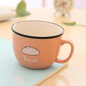 === Soup Latte Ceramic Tea Coffee Mugs Porcelain Novelty Unique Personalized Funny Printed Cup With Handle
