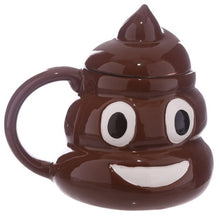 Carregar imagem no visualizador da galeria, Funny Poop Ceramic Mug Cartoon Smile Coffee Milk Mug Porcelain Water Cup With Handgrip Lid Tea Cup Office Drinkware
